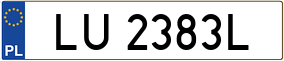 Trailer License Plate